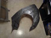 Drawing the armor details on the duct tape pattern