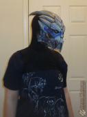 Garrus painted mask test fit