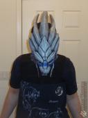 Garrus painted mask test fit