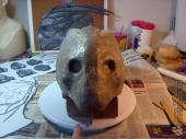 Garrus mask sculpture in progress