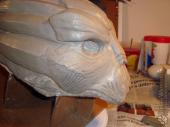 Garrus mask sculpture in progress
