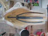 Adding a wire support structure inside of the latex cast