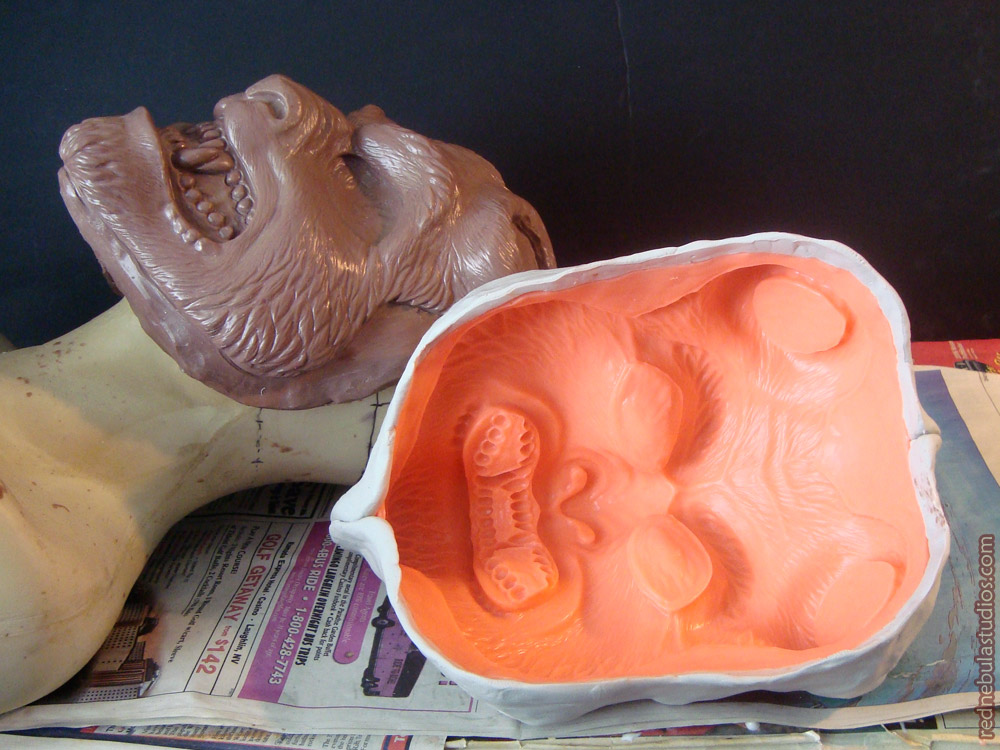 Sculpture and finished mold