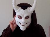 Horned demon mask blank cast pieces
