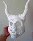 Horned demon mask blank cast pieces