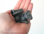 Unnamed SquirrelGoyle - Polymer clay squirrel gargoyle