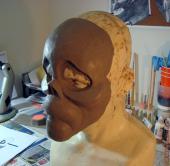 Reaper mask sculpture in progress