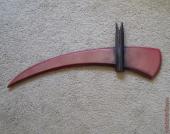 Painted scythe blade